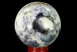 Polished Dendritic Agate Sphere - Madagascar #157639-1